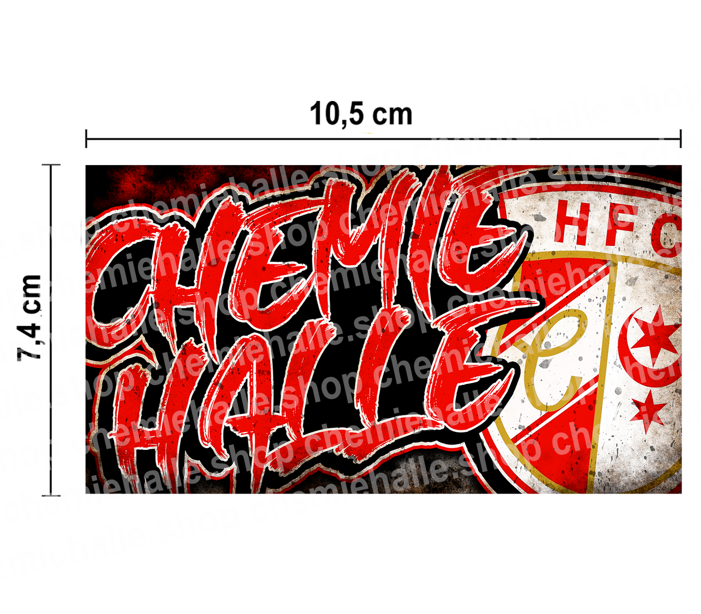 50 Aufkleber Chemie Halle